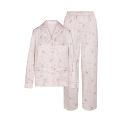 WOVEN SHINE LONG SLEEP SET | BARELY PINK SNACK BAG