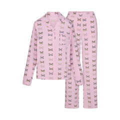 SKIMS SLEEP LONG SLEEVE BUTTON UP SET | PEONY BUTTERFLY PRINT