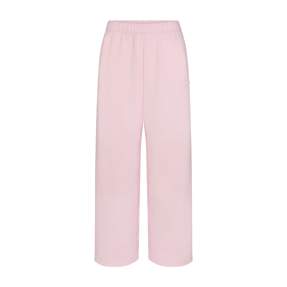 COTTON FLEECE OVERSIZED STRAIGHT LEG PANT | CHERRY BLOSSOM