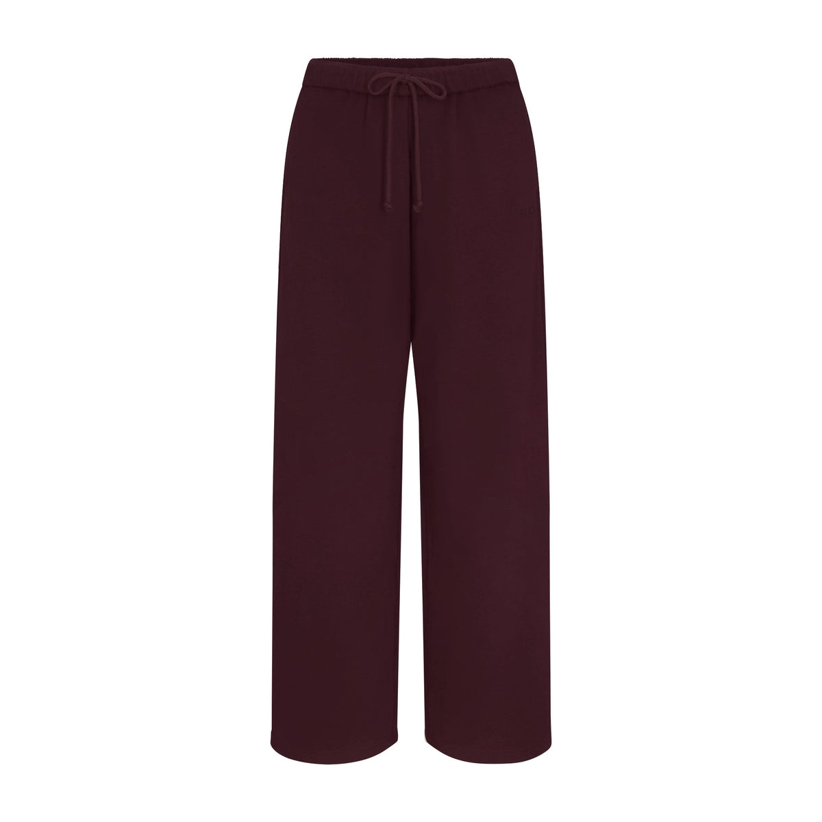 COTTON FLEECE CLASSIC STRAIGHT LEG PANT | CURRANT