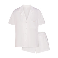 ORGANIC COTTON SLEEP SHORT SLEEVE SET | SNOW
