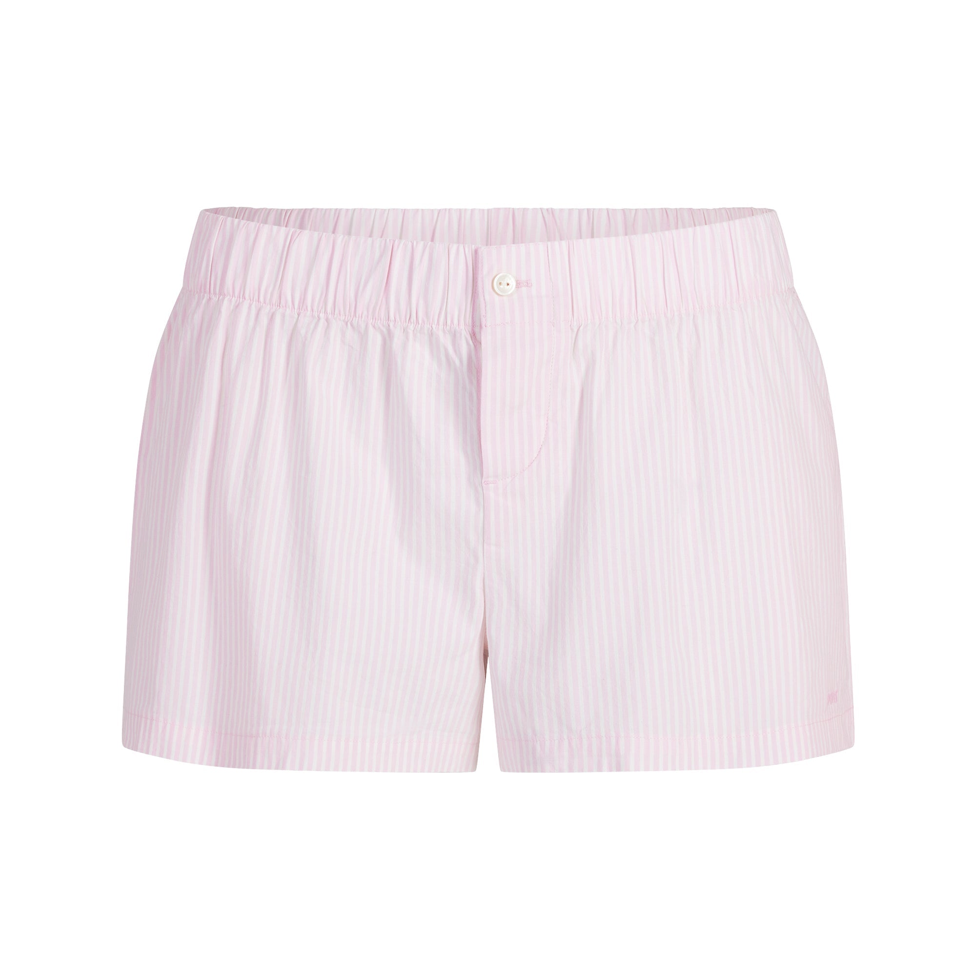 COTTON POPLIN BOXER SLEEP SET | CHERRY BLOSSOM STRIPE