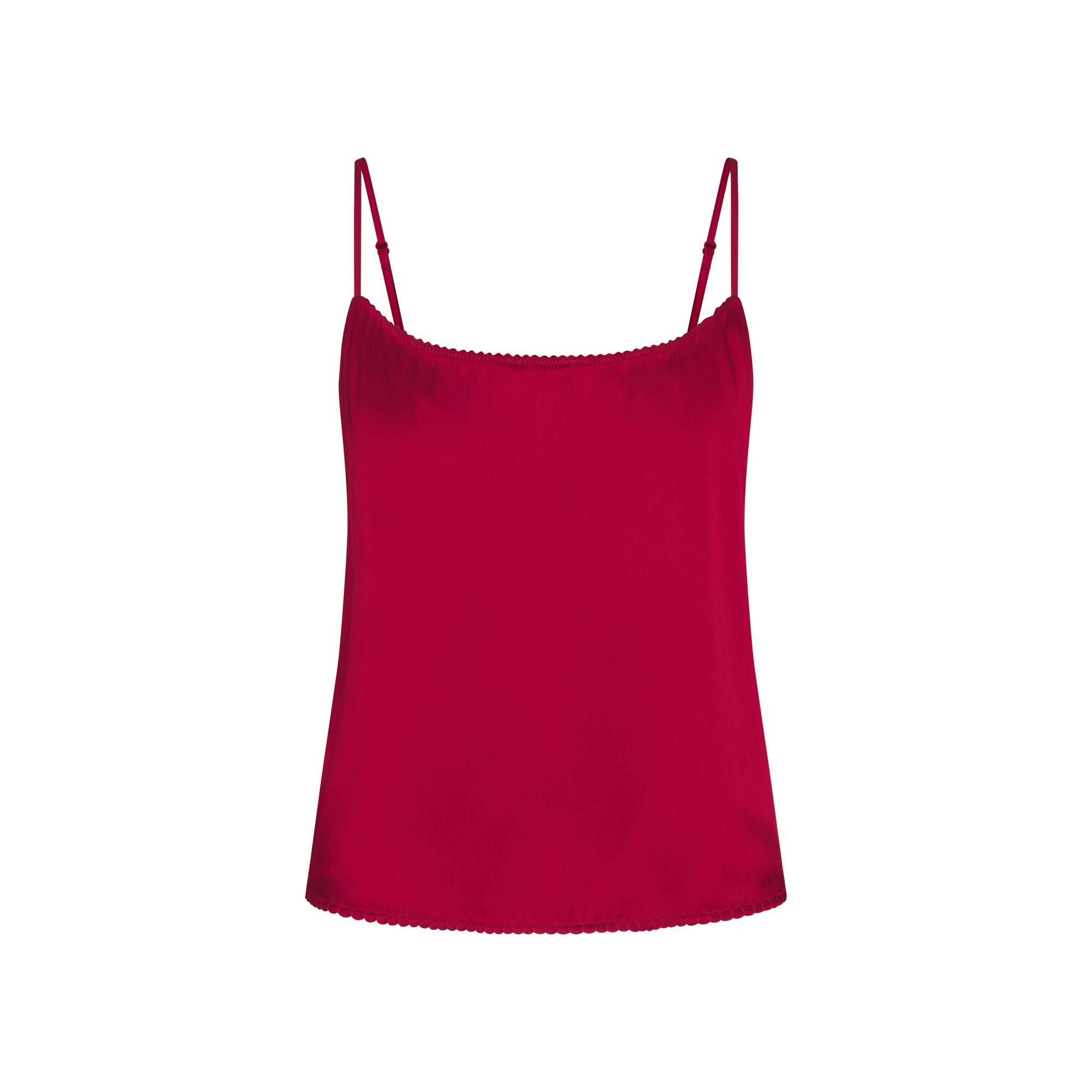 WOVEN SHINE CAMI AND SHORT SLEEP SET | BRICK