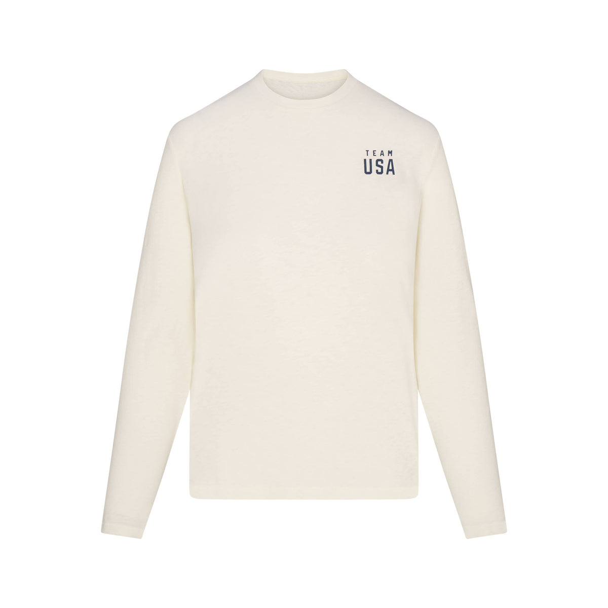 SKIMS FOR TEAM USA WORN IN JERSEY OLYMPIC LONG SLEEVE T-SHIRT | ECRU