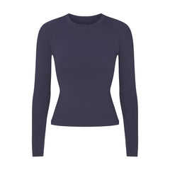 NikeSKIMS AIRY LONG SLEEVE CREW NECK TOP | DEEP ROYAL