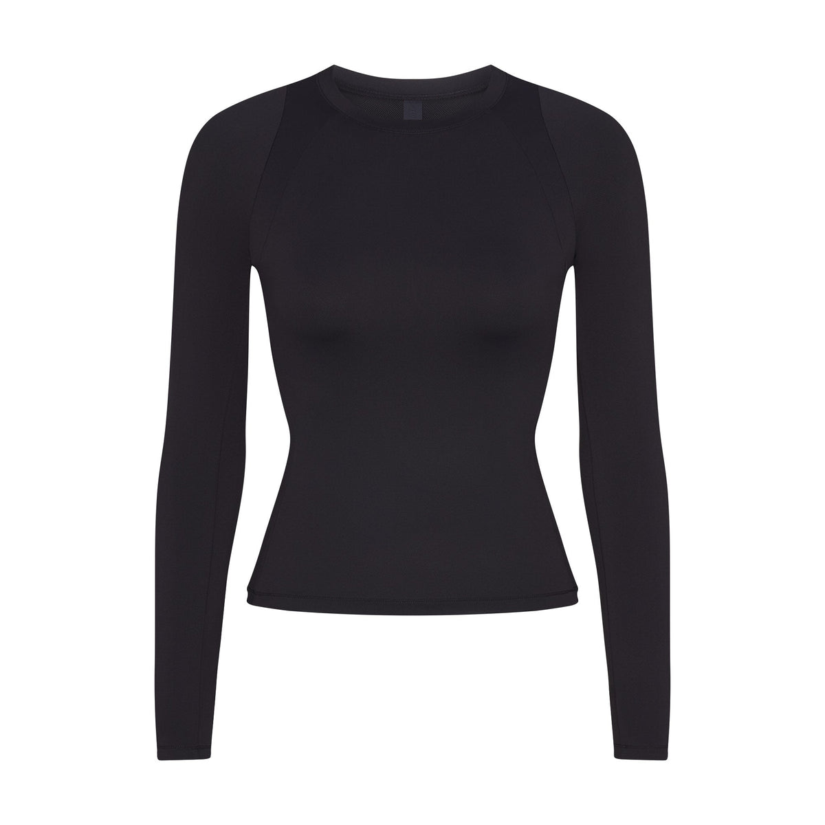 NikeSKIMS AIRY LONG SLEEVE CREW NECK TOP | OBSIDIAN