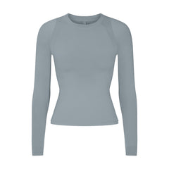 NikeSKIMS AIRY LONG SLEEVE CREW NECK TOP | WASHED PACIFIC