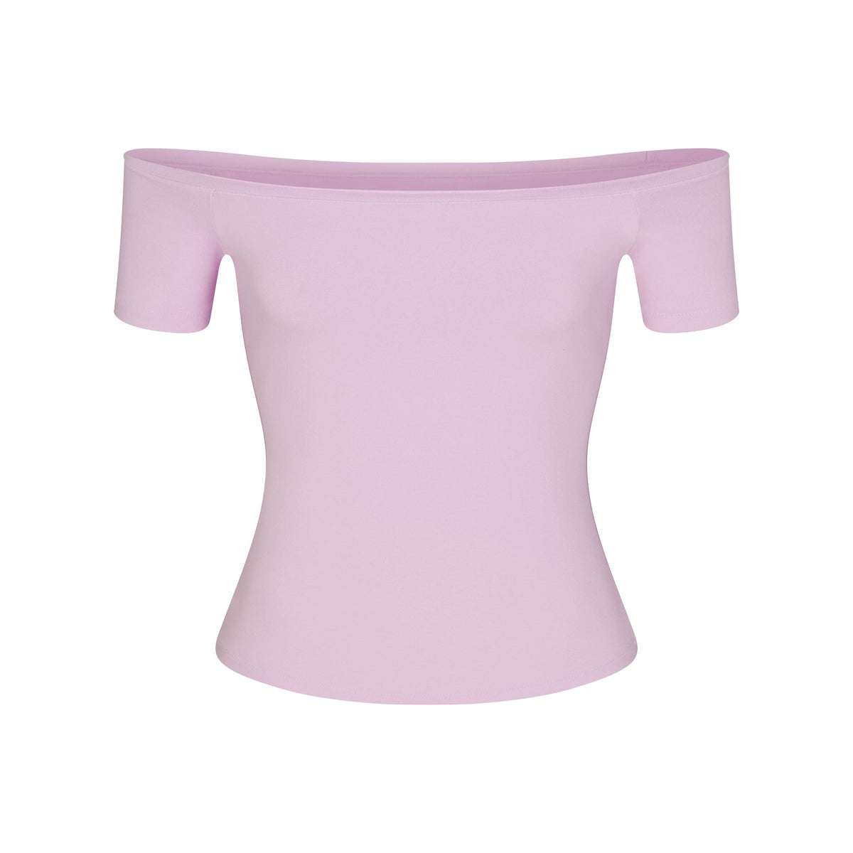COTTON JERSEY OFF THE SHOULDER TOP | SUGAR PLUM
