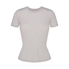 SHEER MODAL LONG T-SHIRT | HEATHER GREY