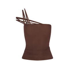 VETTESE X SKIMS SHEER MODAL TOP | COCOA