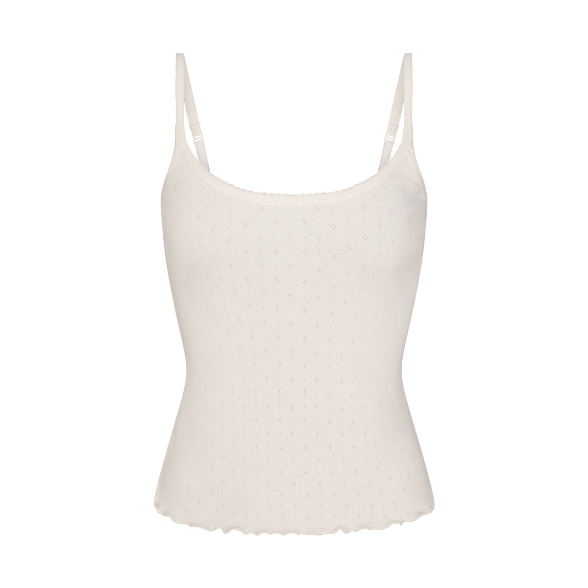 HEAVY POINTELLE CAMI | MARBLE