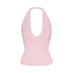 SMOOTH LAYERS HALTER TOP | PEONY
