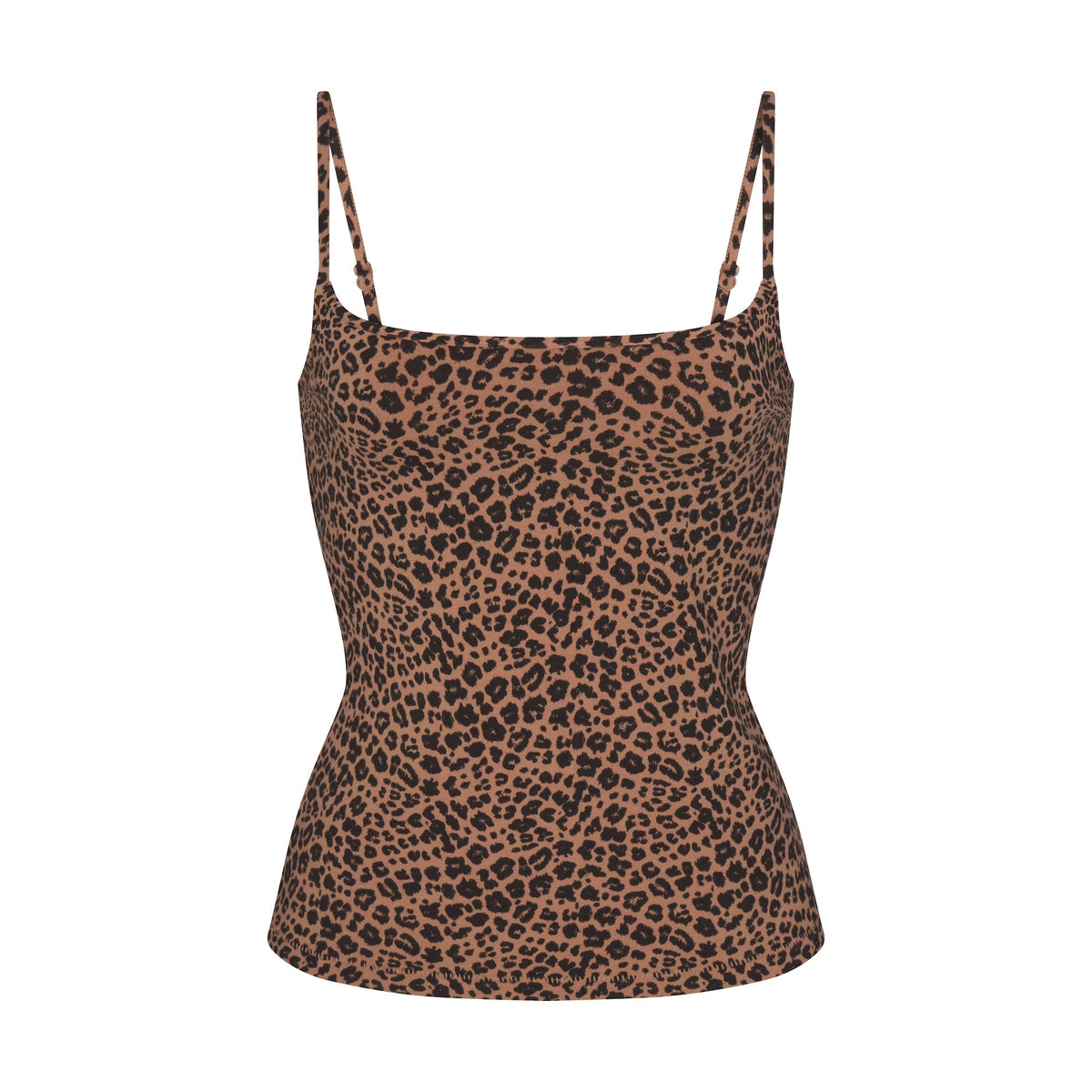 COTTON JERSEY SCOOP NECK CAMI | SIENNA NATURAL LEOPARD