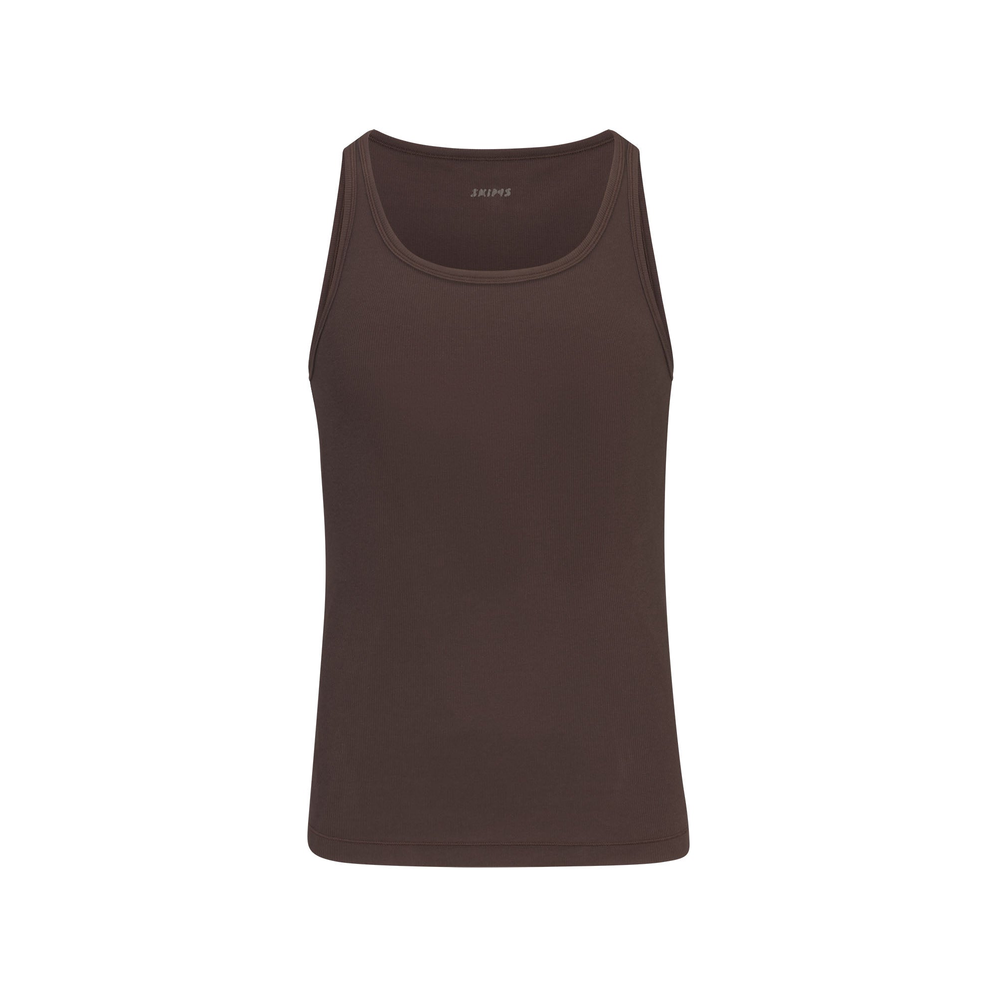 SKIMS COTTON MENS RIB TANK 3-PACK | VERDANT DARK SEPIA MULTI