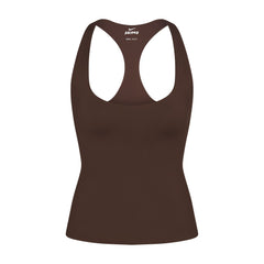NikeSKIMS MATTE RACERBACK TANK | DARK SEPIA
