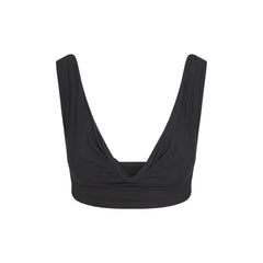 VETTESE X SKIMS SHEER MODAL DRAPED BRALETTE | ONYX