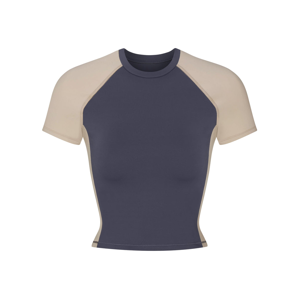 NikeSKIMS MATTE SHINE MIX CROPPED BABY T-SHIRT | DEEP ROYAL AND STONE