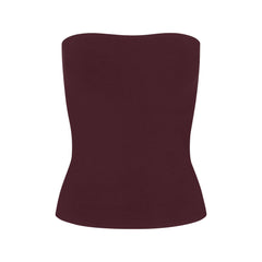 COTTON JERSEY TUBE TOP | CURRANT