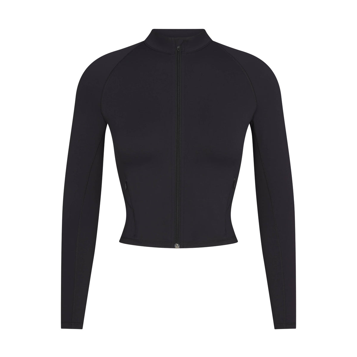 NikeSKIMS MATTE MOCK NECK FULL ZIP JACKET | OBSIDIAN