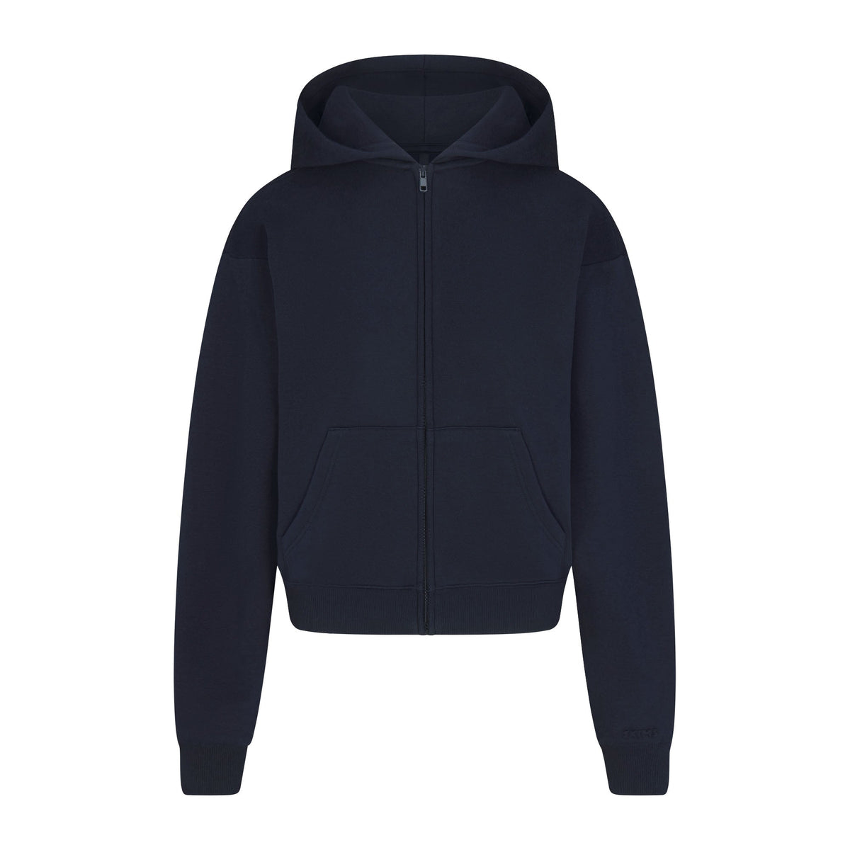 COTTON FLEECE CLASSIC ZIP UP HOODIE | NAVY