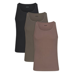 SKIMS COTTON MENS RIB TANK 3-PACK | JUNGLE MULTI