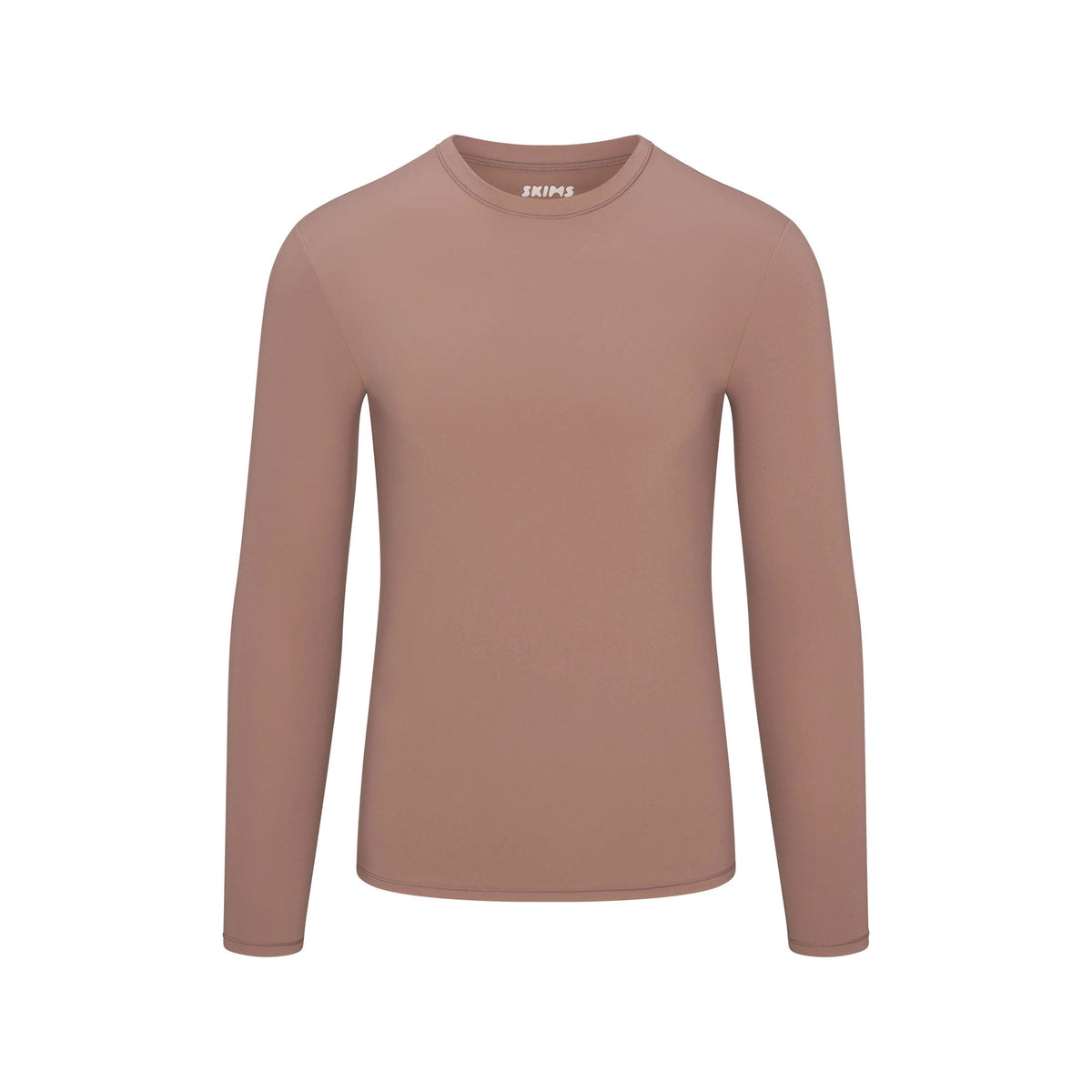 FITS EVERYBODY MENS SLIM LONG SLEEVE T-SHIRT | UMBER