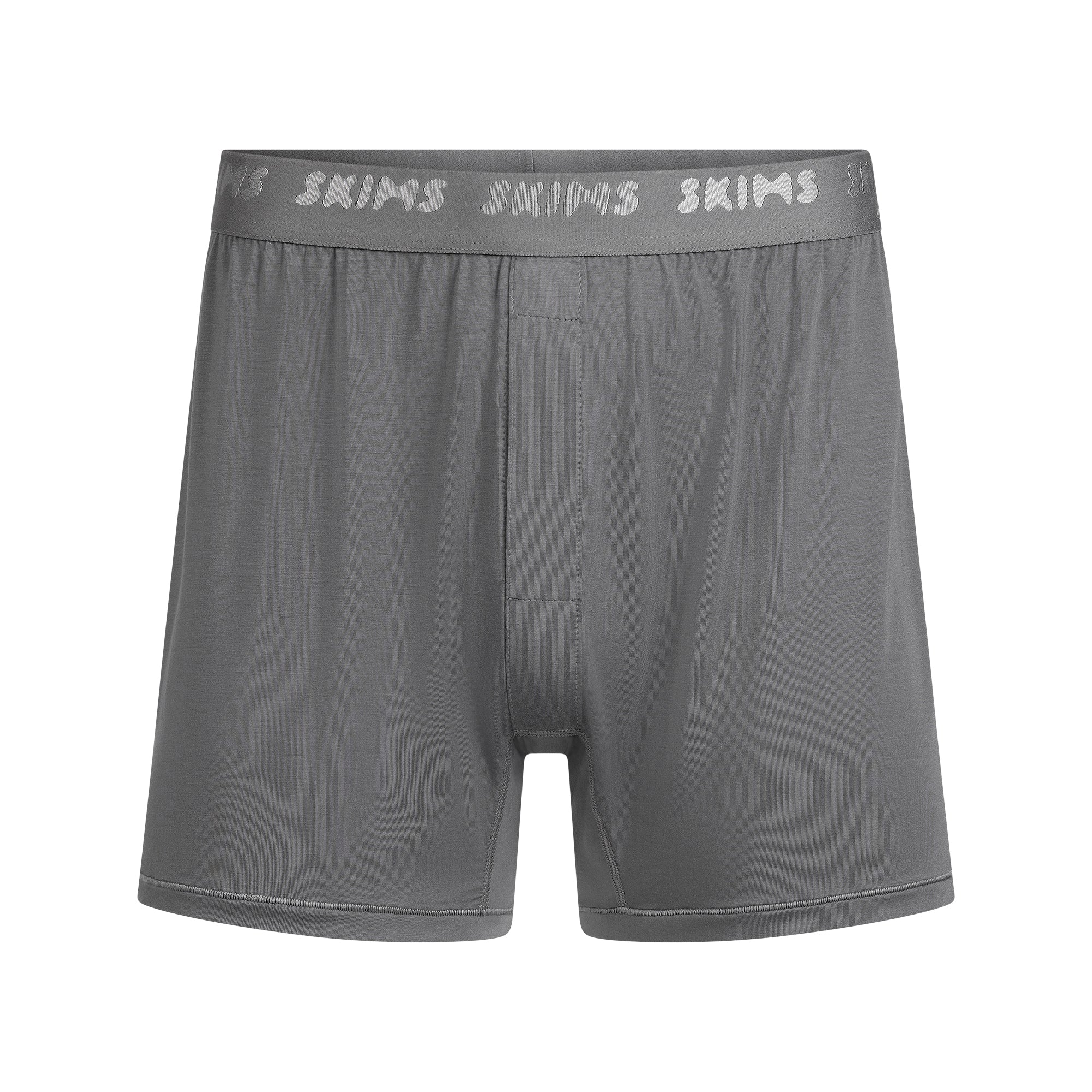 SKIMS STRETCH MENS KNIT BOXER 3-PACK | GUNMETAL MULTI