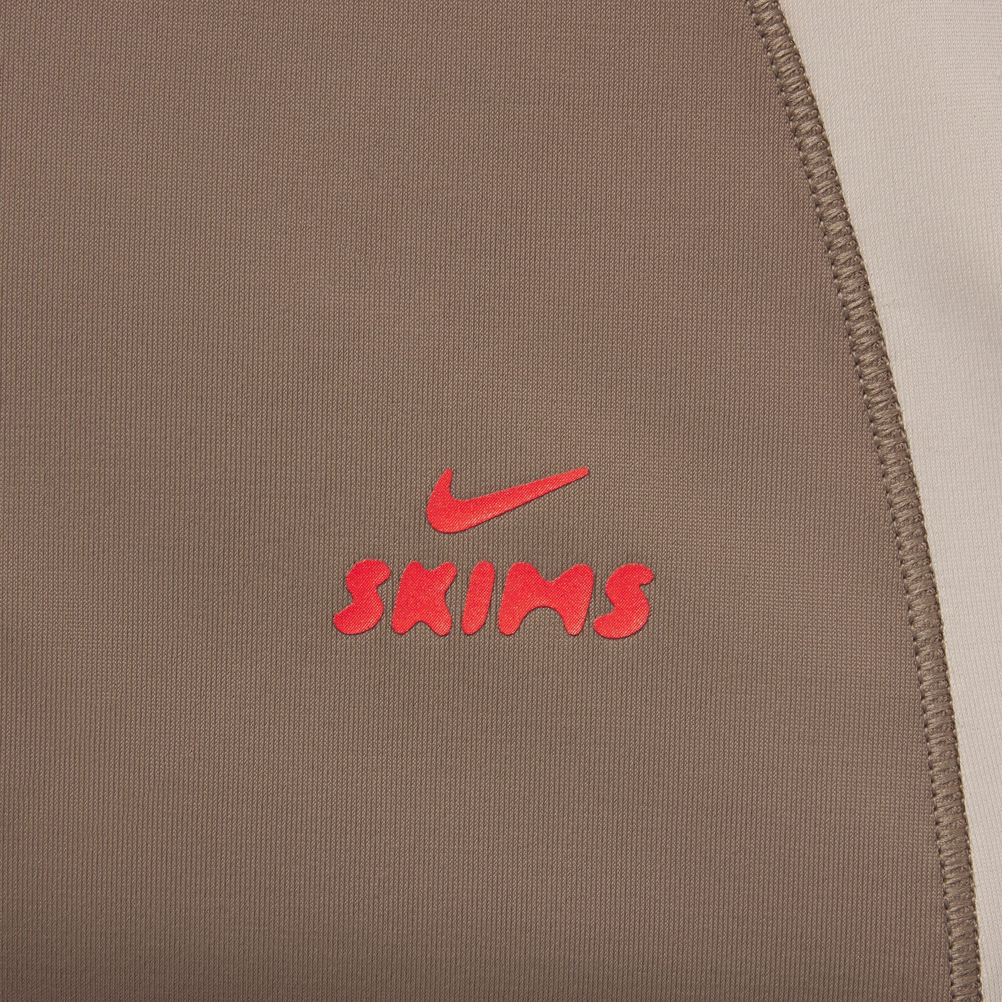 NikeSKIMS SHINE PADDED HALF SLEEVE CROP TOP | TRUFFLE AND STONE