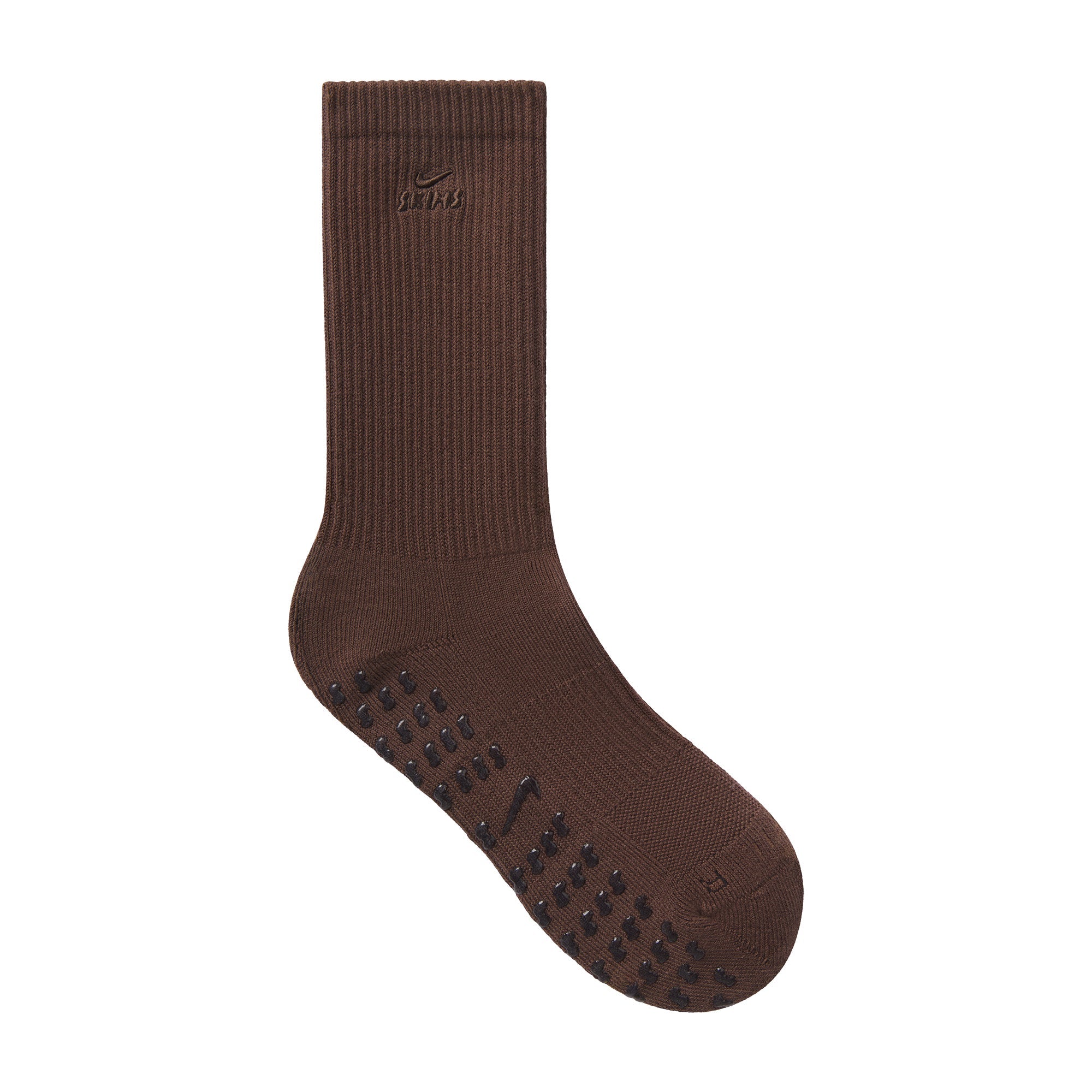NikeSKIMS ACCESSORIES DRI-FIT��� PILATES GRIP CREW SOCK | DARK SEPIA