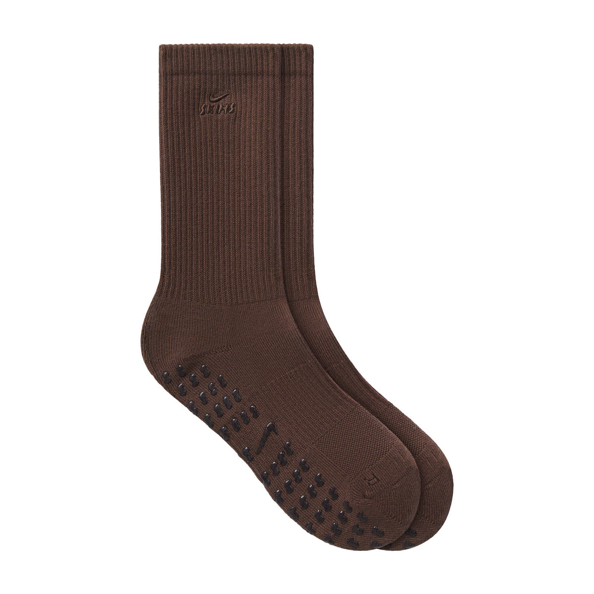 NikeSKIMS ACCESSORIES DRI-FIT��� PILATES GRIP CREW SOCK | DARK SEPIA