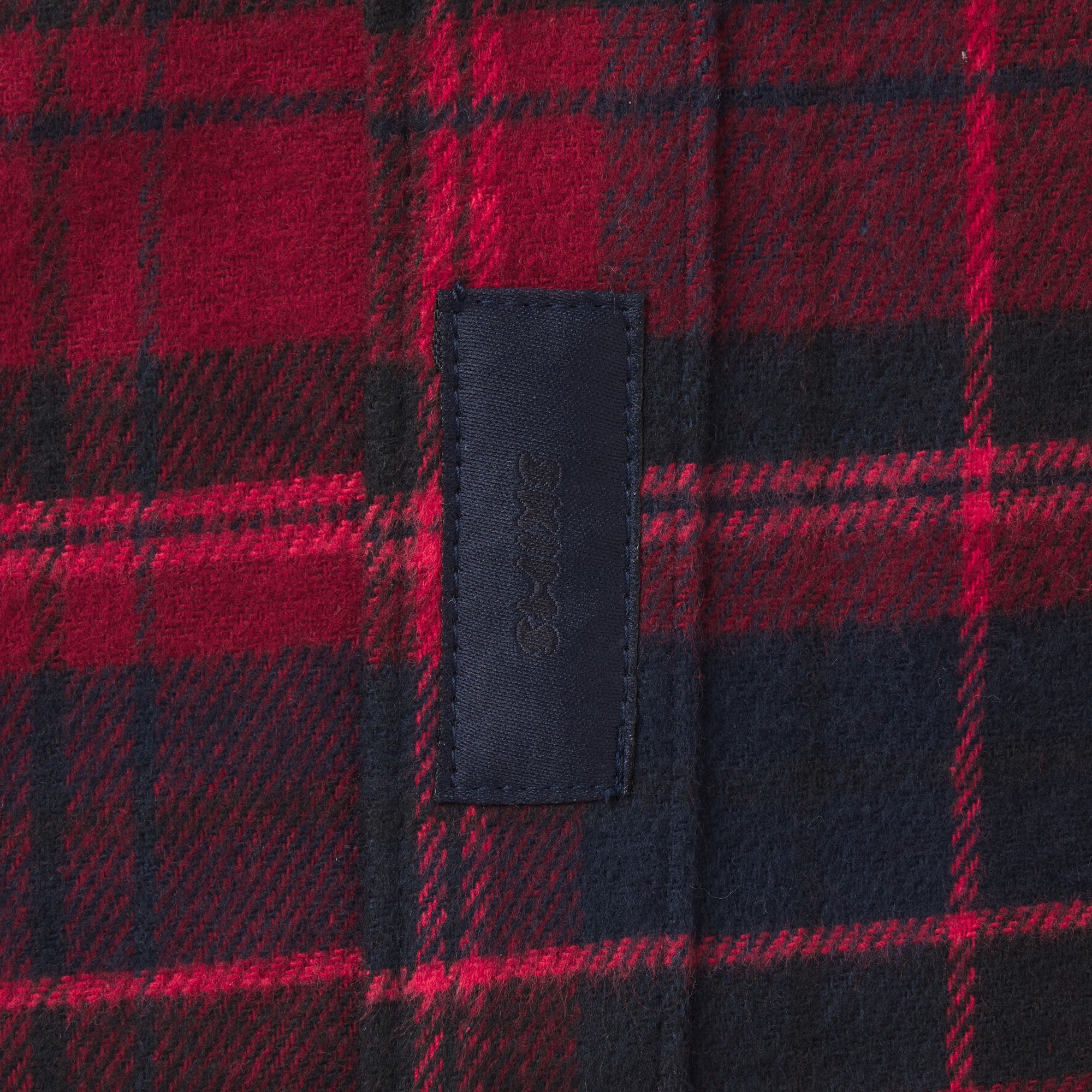OUTDOOR FLANNEL OVERSIZED DOUBLE WAISTBAND PANT | MERLOT CABIN PLAID