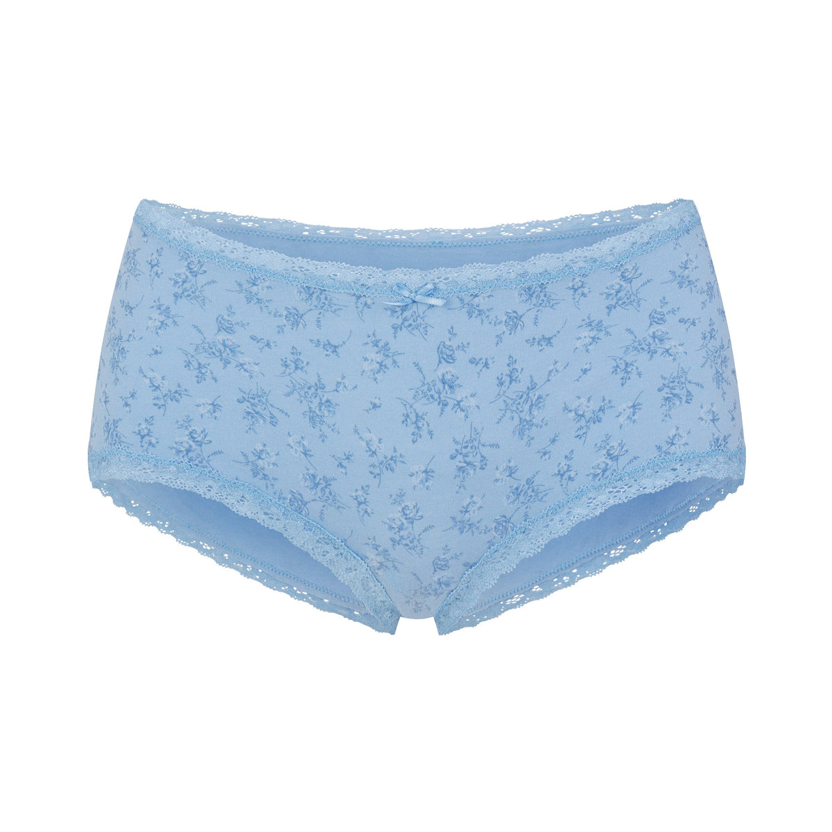 LIGHTWEIGHT COTTON LACE BOY SHORT | SURF DAINTY FLORAL PRINT
