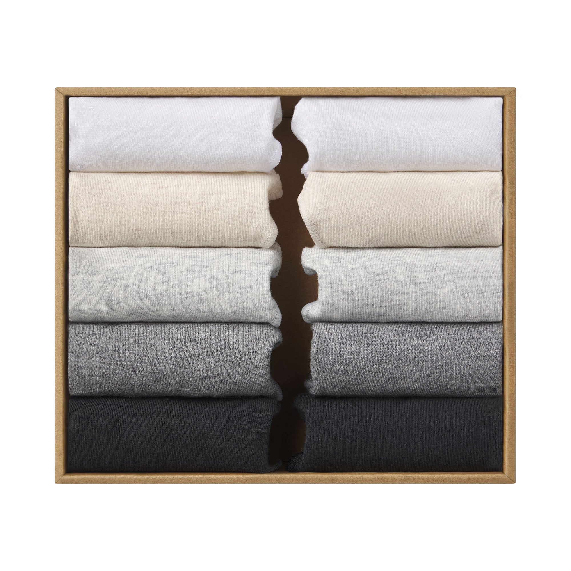 LIGHTWEIGHT COTTON STRING THONG 10-PACK | HEATHER SOOT MULTI
