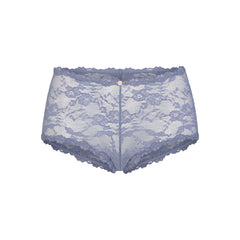 STRETCH LACE BOY SHORT | SLATE