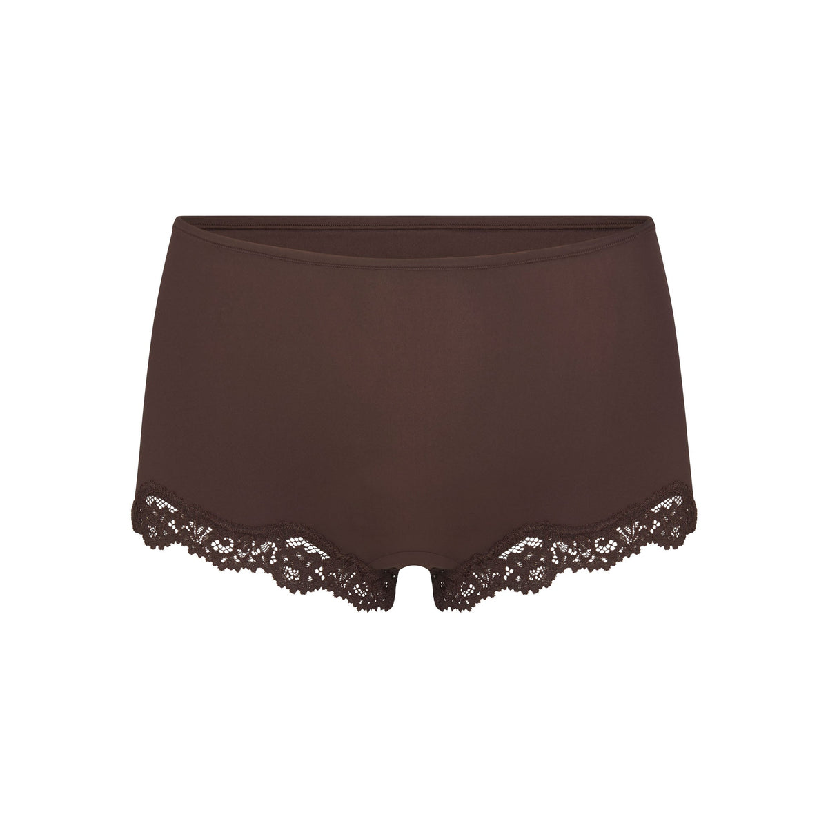 FITS EVERYBODY LACE BOY SHORT | ESPRESSO