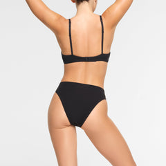 COTTON JERSEY CHEEKY TANGA | SOOT
