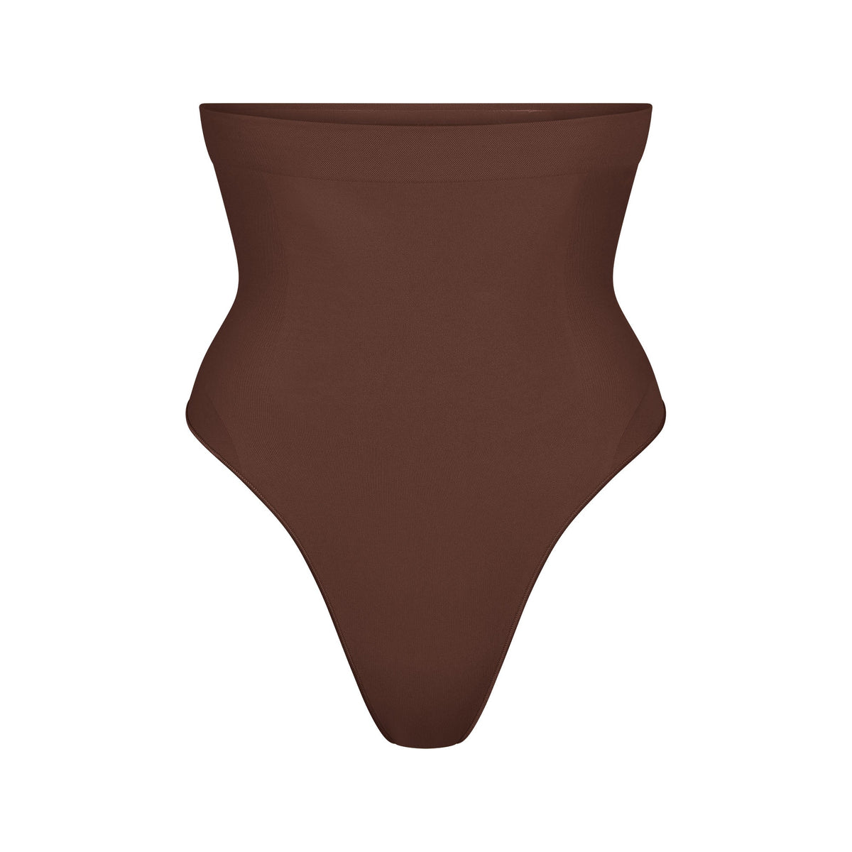 SEAMLESS SCULPT HIGH-WAISTED THONG | COCOA