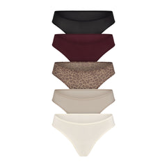 FITS EVERYBODY THONG 5-PACK | DESERT LEOPARD MULTI