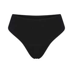 PERIOD PANTIES THONG | OBSIDIAN