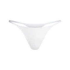 LIGHTWEIGHT COTTON STRING THONG | SNOW