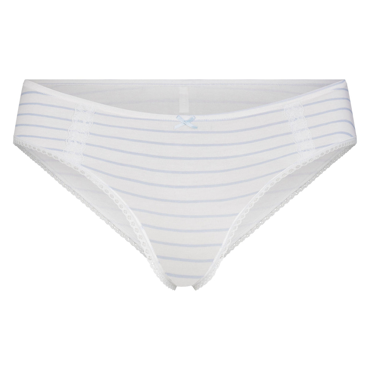 LIGHTWEIGHT COTTON LACE HIPSTER | AIRSPACE LAGUNA STRIPE