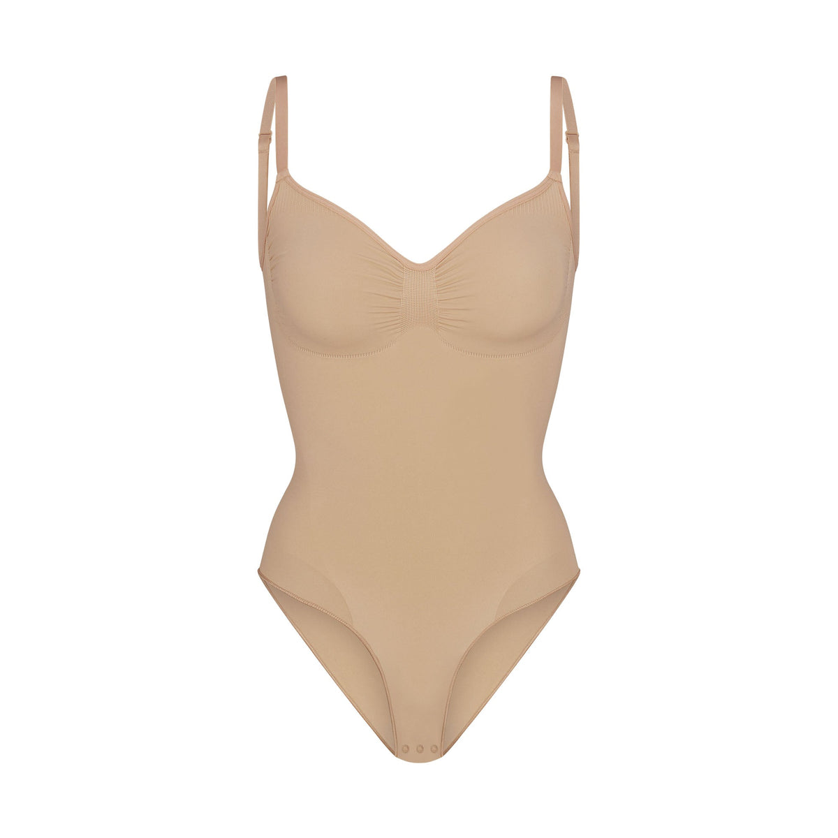 SEAMLESS SCULPT BRIEF BODYSUIT | CLAY