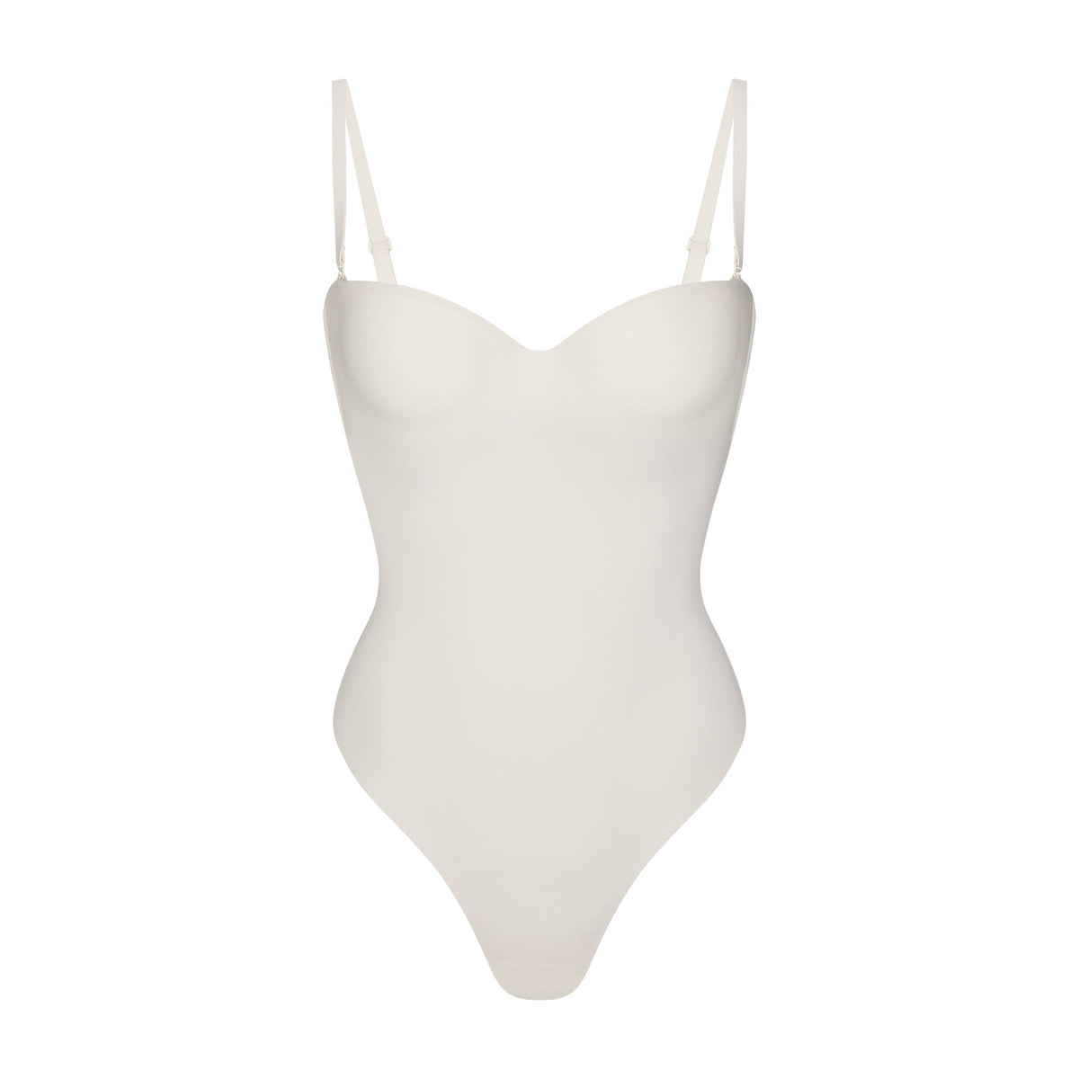 SKIMS BODY UNDERWIRE THONG BODYSUIT | IVORY