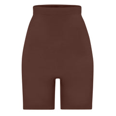 SEAMLESS SCULPT HIGH-WAISTED ABOVE THE KNEE SHORT | COCOA