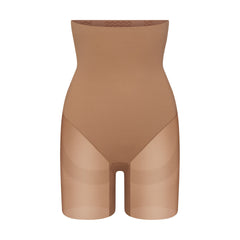 POWER MESH SHAPEWEAR CORE SCULPT HIGH-WAISTED MID THIGH SHORT | SIENNA