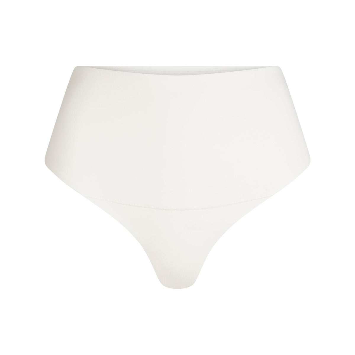 COTTON SHAPEWEAR HIGH-WAISTED THONG | MARBLE