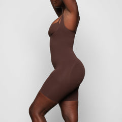 SEAMLESS SCULPT BUTT LIFTING OPEN BUST BODYSUIT | COCOA
