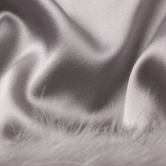 SILK FEATHER TRIM GLOVES | MIRROR