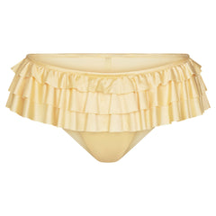 SATIN SWIM RUFFLE BIKINI BOTTOM | MARZIPAN