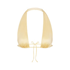 SATIN SWIM HALTER BIKINI TOP | MARZIPAN
